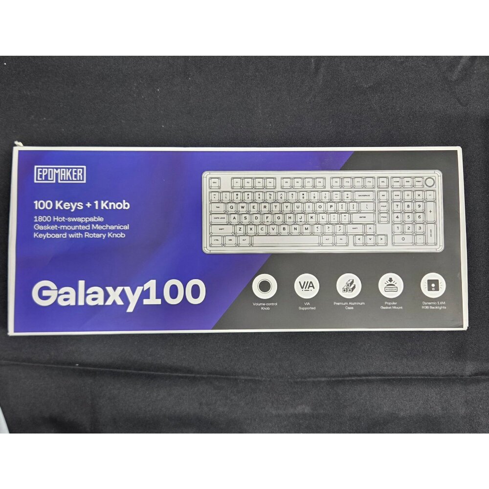 Epomaker Galaxy100 1800 Mechanical Keyboard 100 Keys Knob Hot-Swap RGB